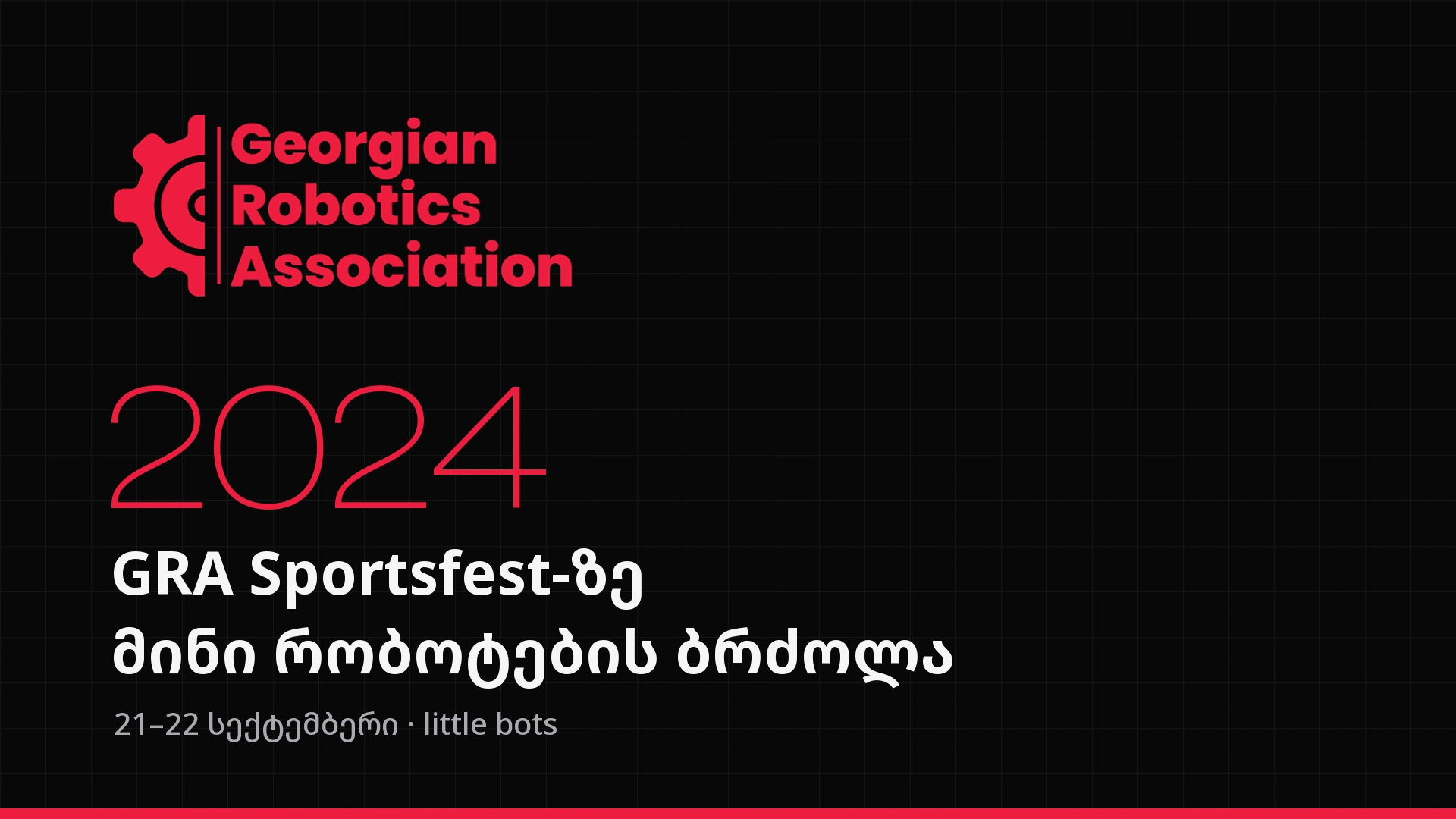 GRA at Sportsfest 2024: Mini Robot Battles for Visitors