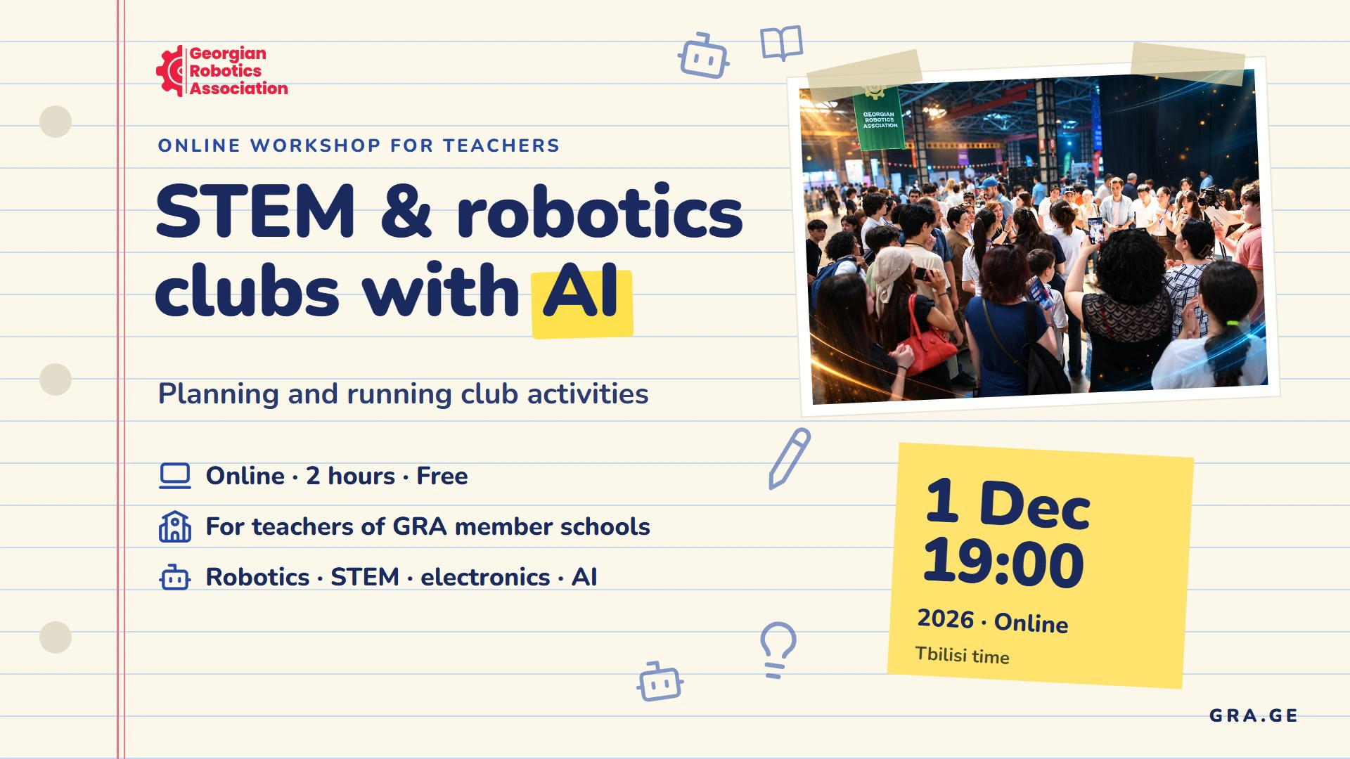 STEM and Robotics Clubs with AI: Planning and Running